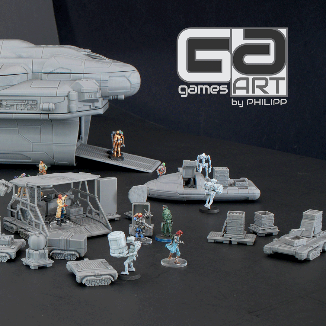 gamesART by Philipp store for 3D-printable sci-fi STL models